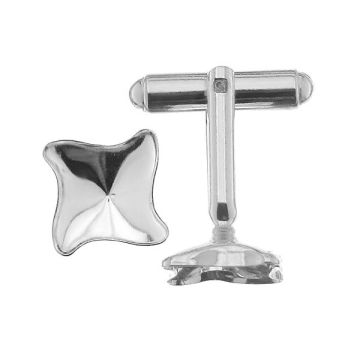 Montatura per gemelli Twister Fancy - OKSV 4485 MM 10,5 - CUFFLINK*PT - Platino placcato