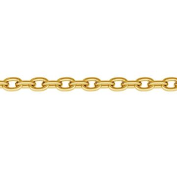 Catena sfusa ancora in argento sterling*argento sterling 925*18K - Placcato in oro giallo chiaro - 0,4 µm