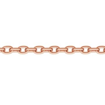 Catena sfusa ancora in argento sterling*argento sterling 925*18K - Placcato oro rosa - 0,4 µm