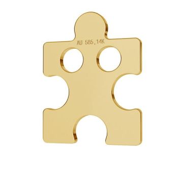 Puzzle gold 14K pendant LKZ-00003 - 0,30 mm*Gold AU 585, 14K