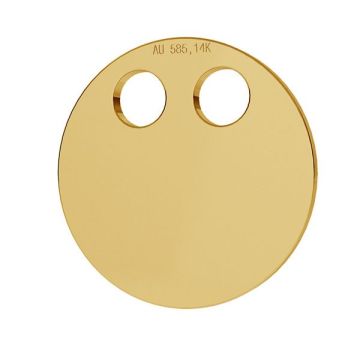 Round gold 14K pendant LKZ-00004 - 0,30 mm*Gold AU 585, 14K