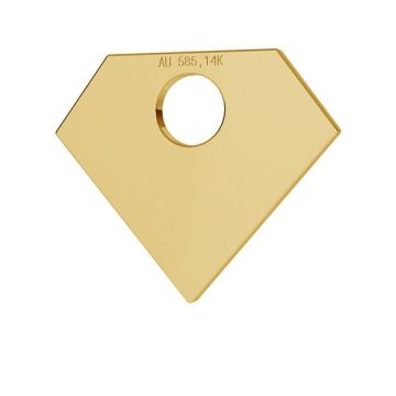 Diamond gold 14K pendant LKZ-00013 - 0,30 mm*Gold AU 585, 14K