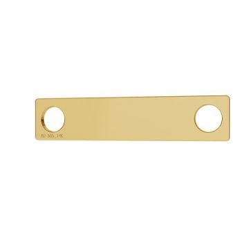 Rectangle gold 14K pendant*aur 585*Gold AU 585, 14K