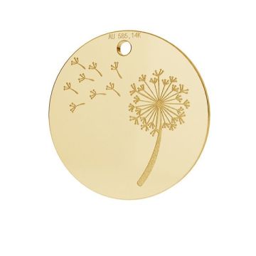 Dandelion pendant gold 14K LKZ-00480 - 0,30 mm*Gold AU 585, 14K