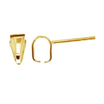 Bails post for Swarovski - KRW 6 KLS - 0,50*24K - Gold Plated - 0,4 µm