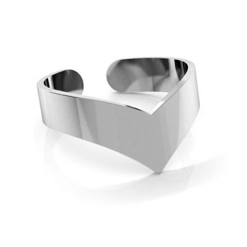 Knuckle ring LK-0674 - 0,50*PT - Platinum Plated