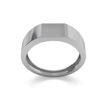 Signet for engraving sterling silver ODL-00190*PT - Platinum Plated