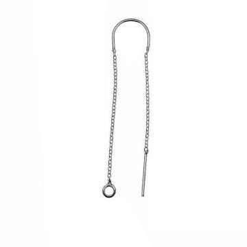 Cable anchor chain earring (base) - KŁA-33 47 mm (A 030)*PT - Platinum Plated