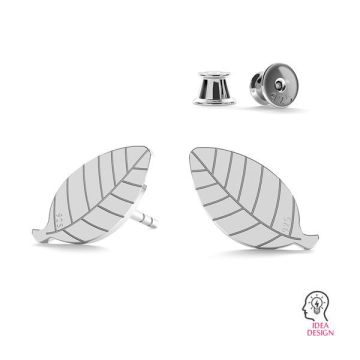 Leaf earring, LK-0951 KLS - 0,50