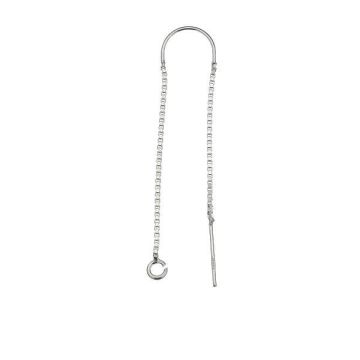 Cable box chain earring (base) - KŁA-34 46 mm