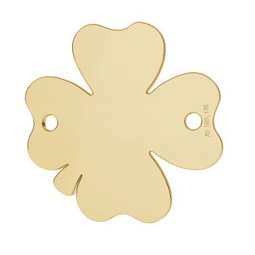 Clover gold 14K pendant LKZ-00095 - 0,30 mm*Gold AU 585, 14K