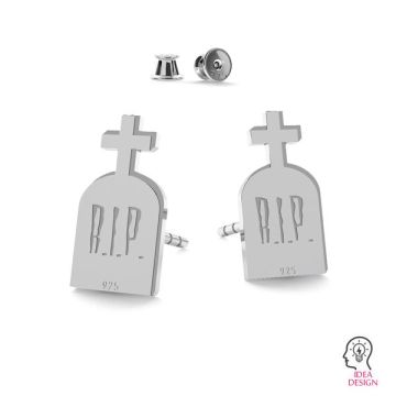 Tombstone halloween earrings, LK-1027 - 0,50