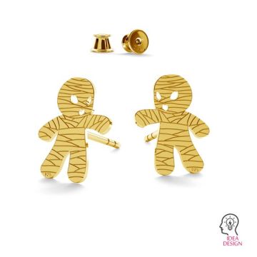 Mummy halloween earrings, LK-1026 - 0,50