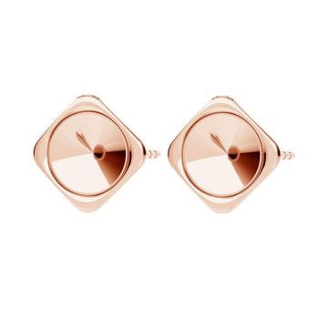 Earrings for Rivoli 8mm KLS ODL-00259 ver.4 8 mm*18K - Rose Gold Plated - 0,4 µm