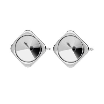 Earrings for Rivoli 8mm KLS ODL-00259 ver.4 8 mm*PT - Platinum Plated