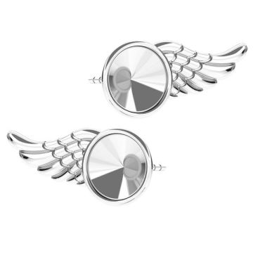 Wing earrings for Rivoli 6mm ODL-00266 KLS (1122 SS 29) L+R