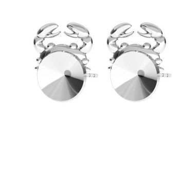 Crab earrings for Rivoli 8mm ODL-00270 KLS (1122 SS 39)