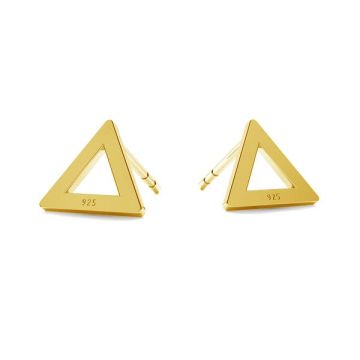 Triangle earrings LK-1212 - 0,50 - KLS*24K - Gold Plated - 0,4 µm