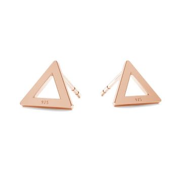 Triangle earrings LK-1212 - 0,50 - KLS*18K - Rose Gold Plated - 0,4 µm