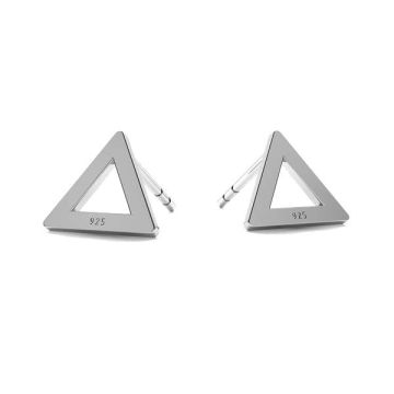 Triangle earrings LK-1212 - 0,50 - KLS*PT - Platinum Plated