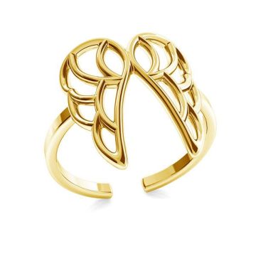 Wings ring, sterling silver 925, ODL-00320*24K - Gold Plated - 0,4 µm