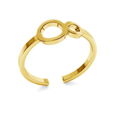 Infinity ring, sterling silver 925, ODL-00319*24K - Gold Plated - 0,4 µm