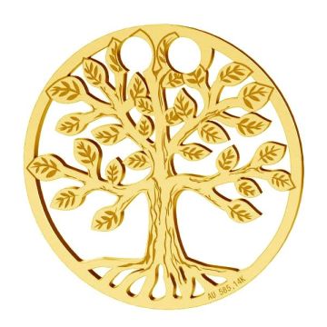 Tree of life pendant*gold 585*Gold AU 585, 14K