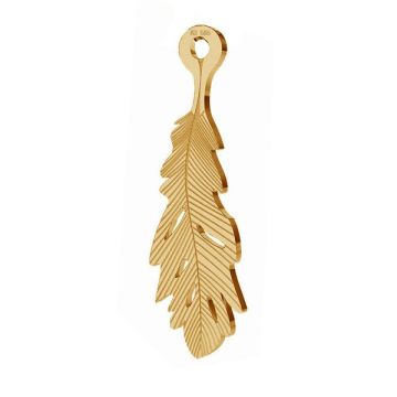 Feather pendant, gold 14K, LKZ-00391 - 0,30*Gold AU 585, 14K