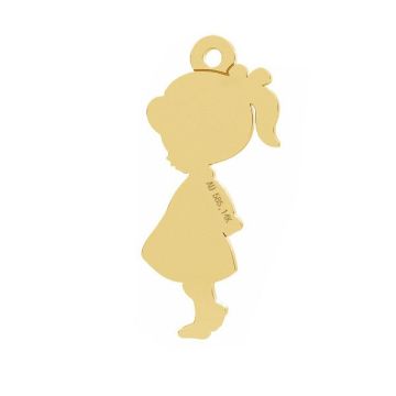 Girl pendant*gold 585*Gold AU 585, 14K