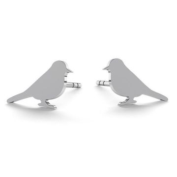 Nightingale earrings, sterling silver 925, KLS LK-0615 - 0,50 6,5x10,5 mm (L+R)