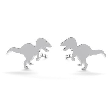 Dinosaur Rex earrings, sterling silver 925, LK-0615 KLS - 0,50 (L+R)