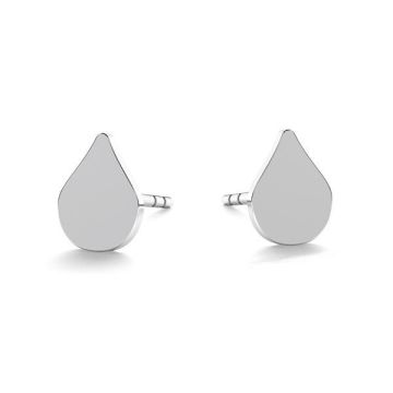 Tear earrings, sterling silver 925, LK-0617 KLS - 0,50