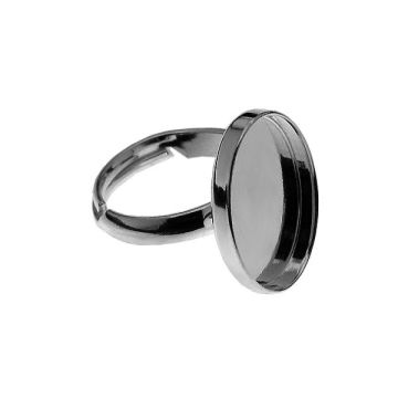 FMG 18X13MM UNIVERSAL RING*PT - Platinum Plated