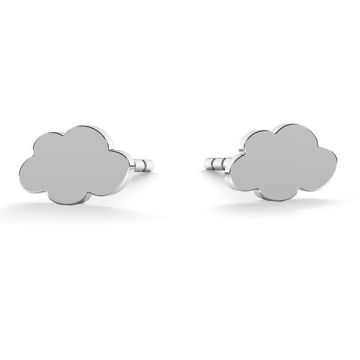 Cloud earrings, sterling silver 925, LK-0617 KLS - 0,50