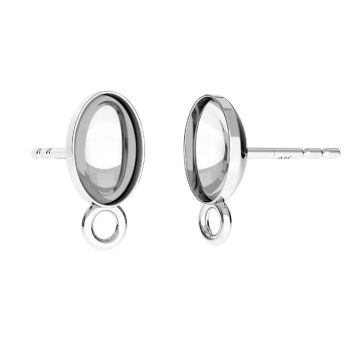 Sterling silver earrings Swarovski base, OKSV 4120 MM 8,00 KLS CON1