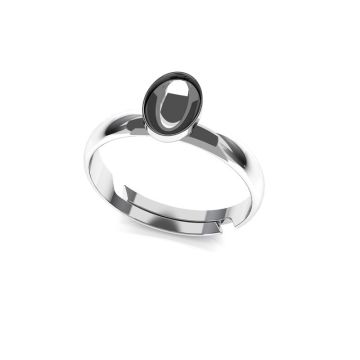 Sterling silver ring Swarovski base, OKSV 4120 MM 8,00 UNIVERSAL RING