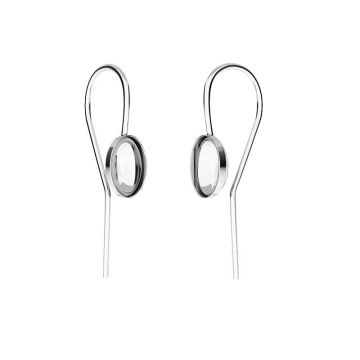 Sterling silver earrings Swarovski base, OKSV 4120 MM 8,00 BO