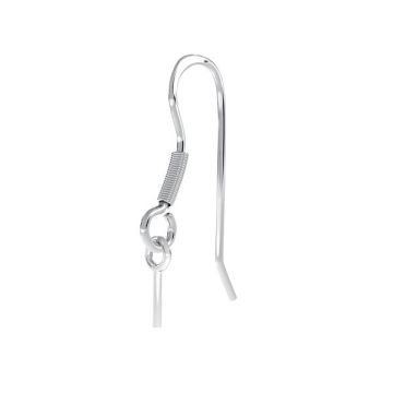 Silver open ear wires*sterling silver 925