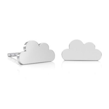 Cloud earrings, sterling silver 925, LK-2241 KLS - 0,50