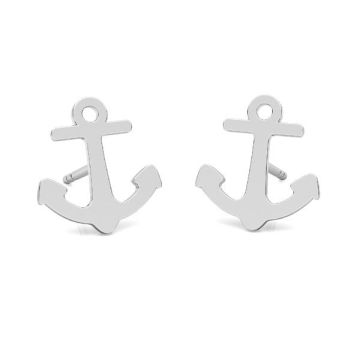 Anchor earrings, sterling silver 925, LK-2250 KLS - 0,50