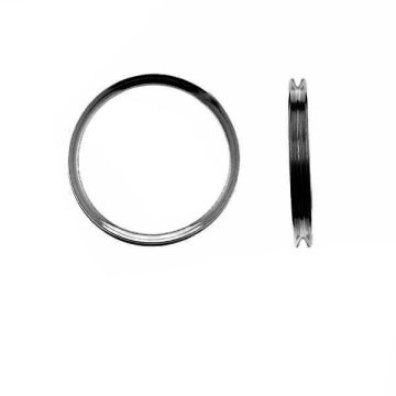 Base for rings Apoxie, RING 012 - 1,50 3x14 mm*RH - White Rhodium Plated