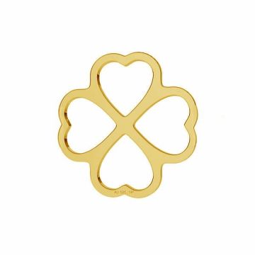 Clover pendant connector*gold AU 585 14K*Gold AU 585, 14K