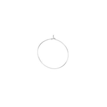 Wire beading hoops 15mm*sterling silver 925