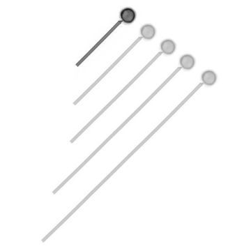 Spilli con sfera da 4 mm*argento sterling 925*PT - Placcato in platino