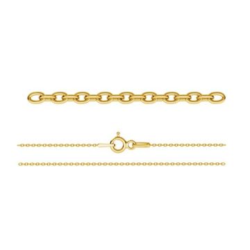 Ancora bracciale catena*argento sterlina 925*18K - Placcato oro giallo chiaro - 0,4 µm