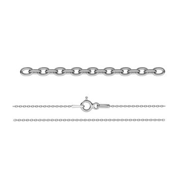 Catena bracciale ancora*argento sterling 925*PT - Placcato in platino