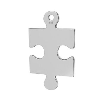 Přívěsek - puzzle*stříbrný AG 925*platinovaný (PT)