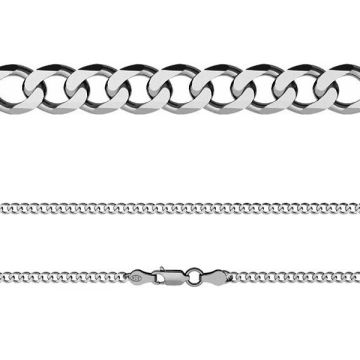 Curb chain 0,4 cm*sterling silver 925*OX - Black Oxidized