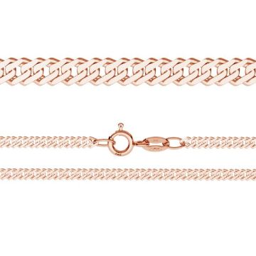 Bracciale Rombo*argento sterlina 925*18K - Placcato oro rosa - 0,4 µm