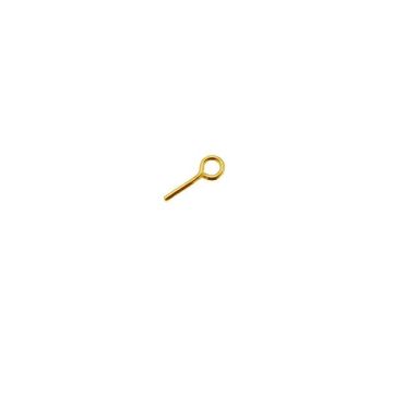 Spilli con gancio*argento sterlina 925*24K - Placcato oro - 0,4 µm